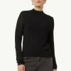 Strickpullover mit Fischgrätmuster und Rippbündchen