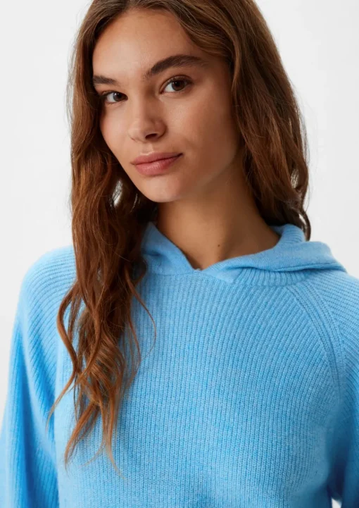 Strickpullover mit Kapuze