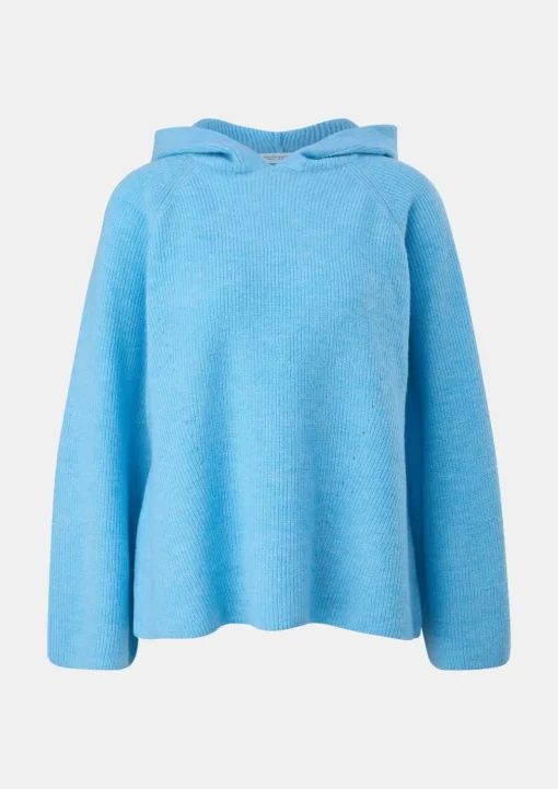 Strickpullover mit Kapuze