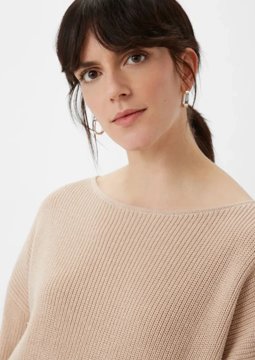 Strickpullover mit Kontrast-Details