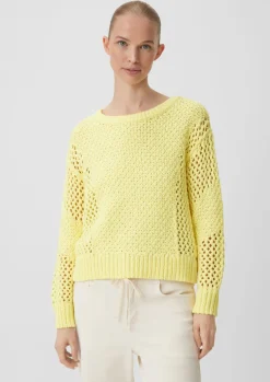 Strickpullover mit Label-Patch