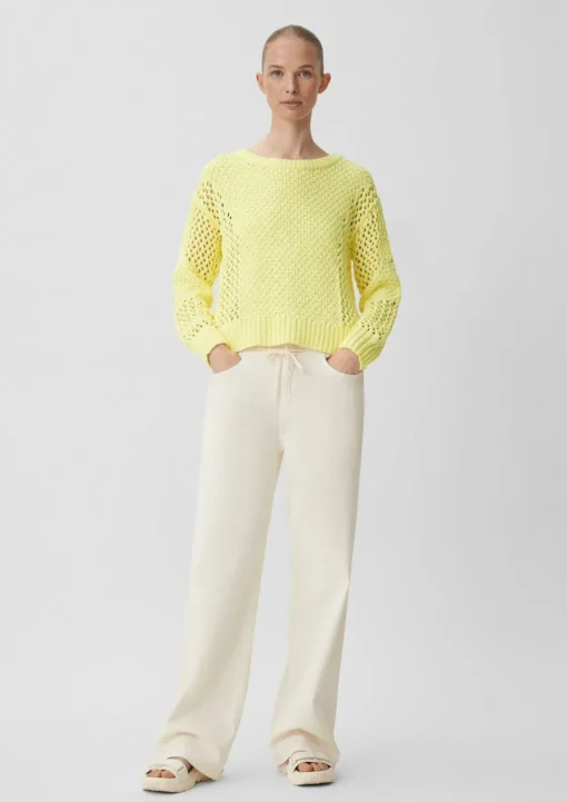 Strickpullover mit Label-Patch