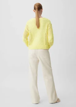 Strickpullover mit Label-Patch