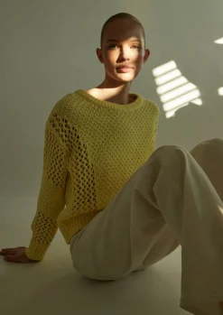Strickpullover mit Label-Patch
