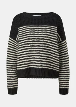 Strickpullover mit Logo-Applikation