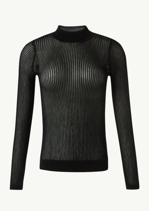 Strickpullover mit Rippstruktur