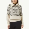 Strickpullover mit Troyer-Kragen