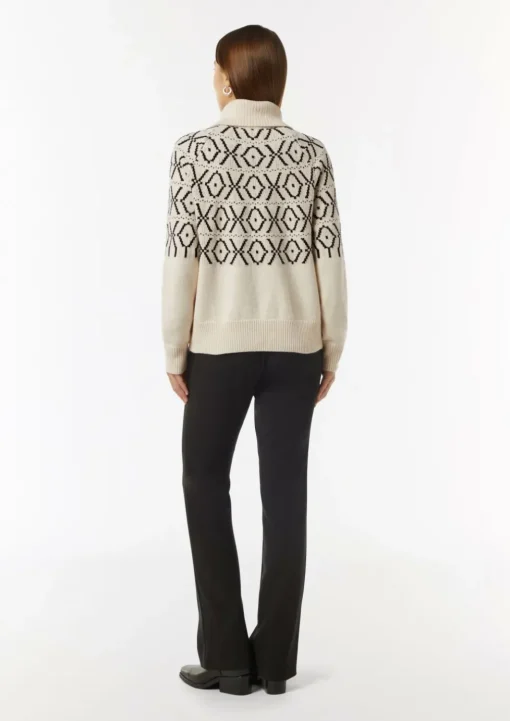 Strickpullover mit Troyer-Kragen