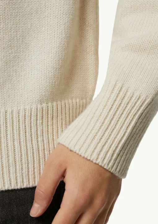 Strickpullover mit Troyer-Kragen