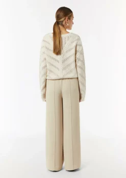 Strickpullover mit zarten Pailletten