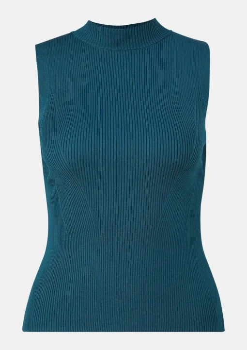 Stricktop mit Rippstruktur