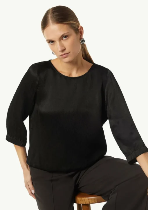 Strukturierte Bluse aus Viskose