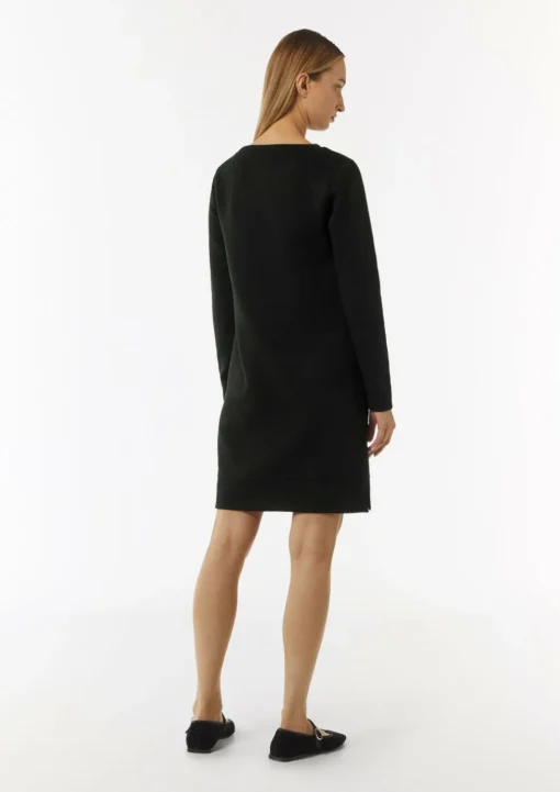 Strukturiertes Jersey-Kleid