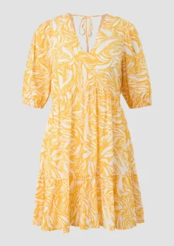 Stufenkleid aus Crêpe