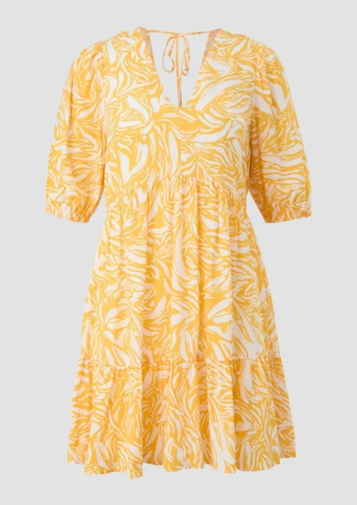 Stufenkleid aus Crêpe