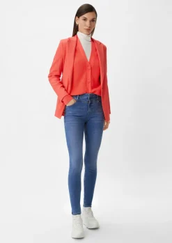 Super skinny: Jeans mit Sattelbund