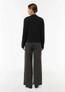 Sweat-Jacke mit Pailletten-Besatz