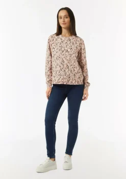 Sweatshirt mit floralem Muster