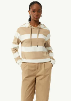 Sweatshirt mit Kapuze und Blockstreifen