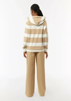 Sweatshirt mit Kapuze und Blockstreifen