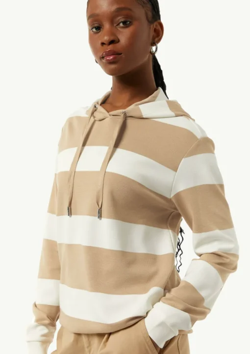Sweatshirt mit Kapuze und Blockstreifen