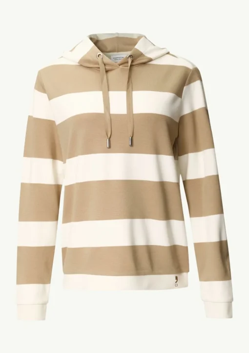 Sweatshirt mit Kapuze und Blockstreifen