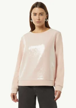Sweatshirt mit Pailletten-Besatz