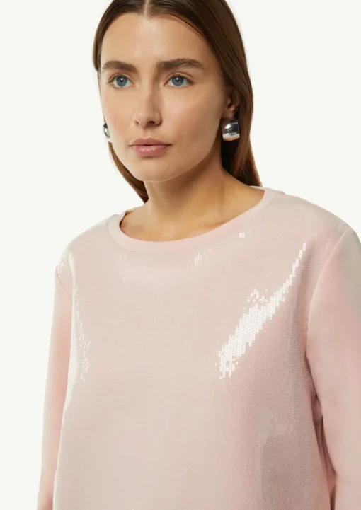 Sweatshirt mit Pailletten-Besatz
