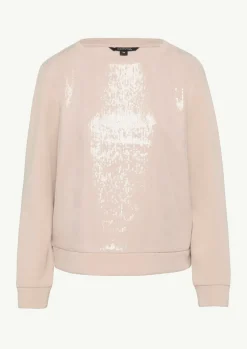 Sweatshirt mit Pailletten-Besatz