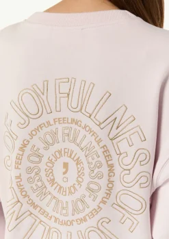 Sweatshirt mit Rückenstickerei