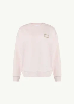 Sweatshirt mit Rückenstickerei