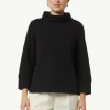 Sweatshirt mit Rollkragen und Strukturmuster
