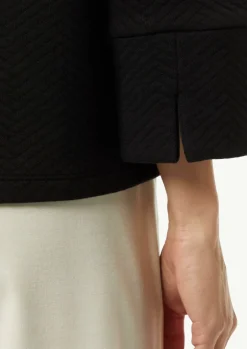 Sweatshirt mit Rollkragen und Strukturmuster