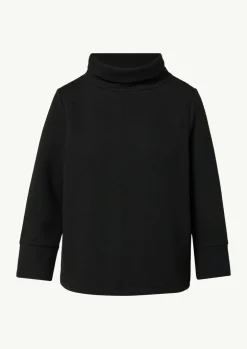 Sweatshirt mit Rollkragen und Strukturmuster
