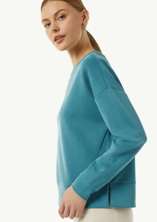 Sweatshirt mit Schmucksteinen