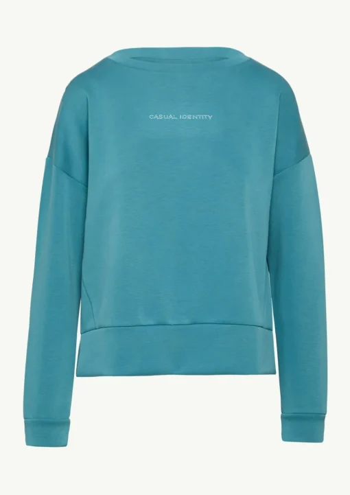 Sweatshirt mit Schmucksteinen