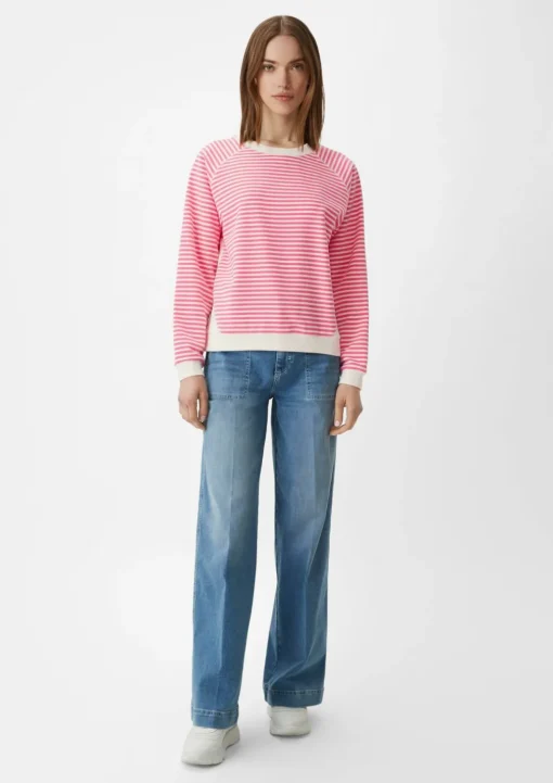 Sweatshirt mit Streifenmuster