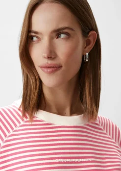 Sweatshirt mit Streifenmuster