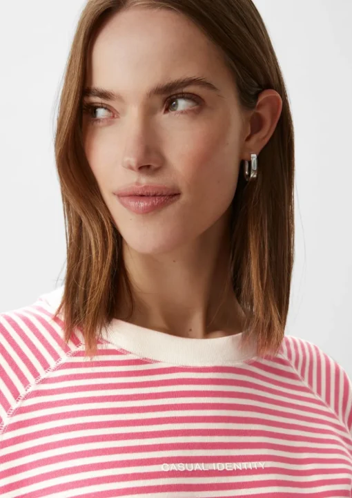 Sweatshirt mit Streifenmuster