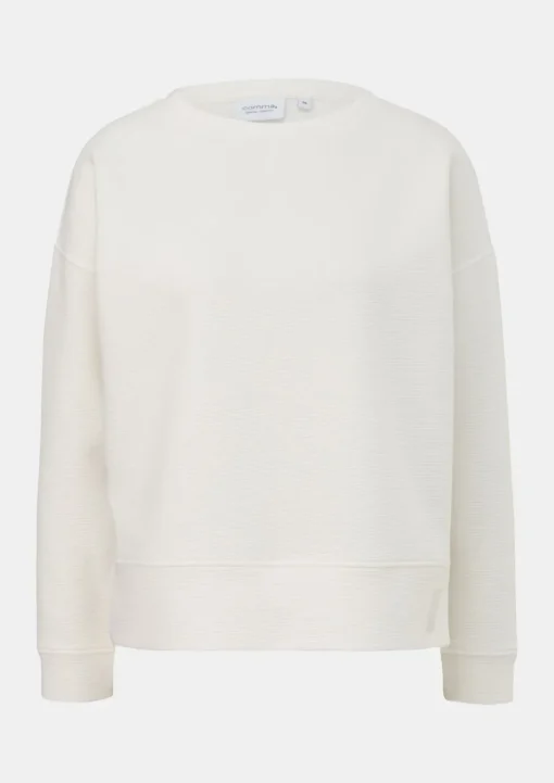 Sweatshirt mit Strukturmuster