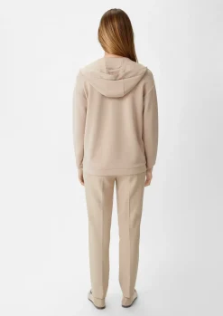 Sweatshirt mit tiefem V-Ausschnitt