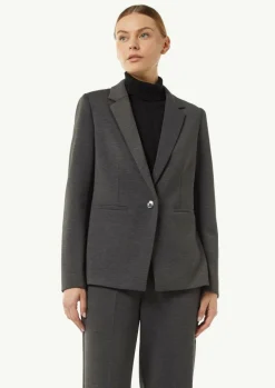 Taillierter Jersey-Blazer mit Leistentaschen