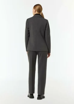 Taillierter Jersey-Blazer mit Leistentaschen