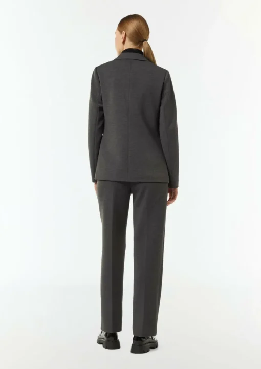 Taillierter Jersey-Blazer mit Leistentaschen