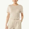 T-Shirt aus feinem Strickjersey