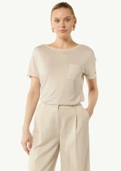 T-Shirt aus feinem Strickjersey