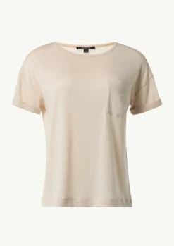 T-Shirt aus feinem Strickjersey