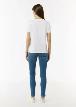 T-Shirt aus Jersey mit Front- und Rückenprint