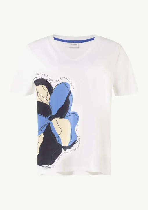 T-Shirt aus Jersey mit Front- und Rückenprint
