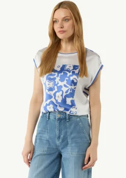 T-Shirt mit floralem Print